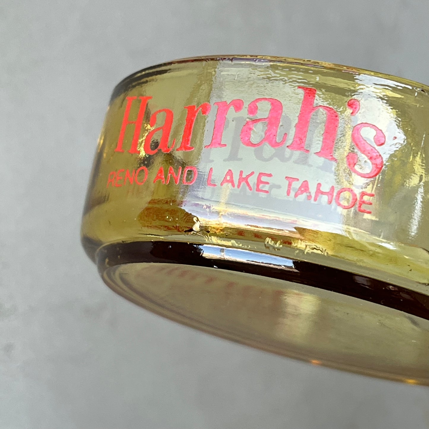 【USA vintage】Harrah’s Casino Ashtray （Amber）