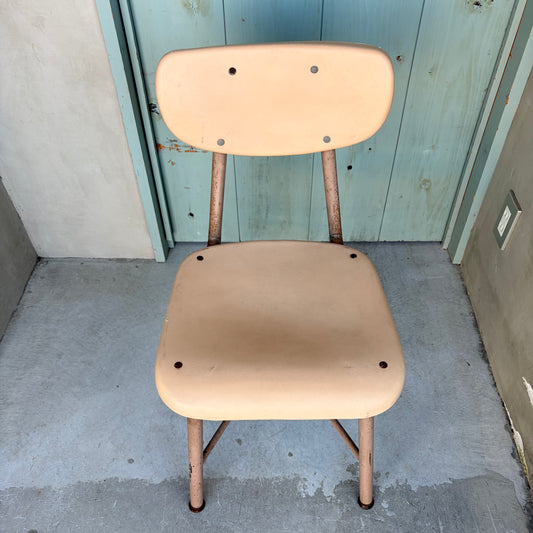 【USA vintage】60-70’s School Chair Ivory ②