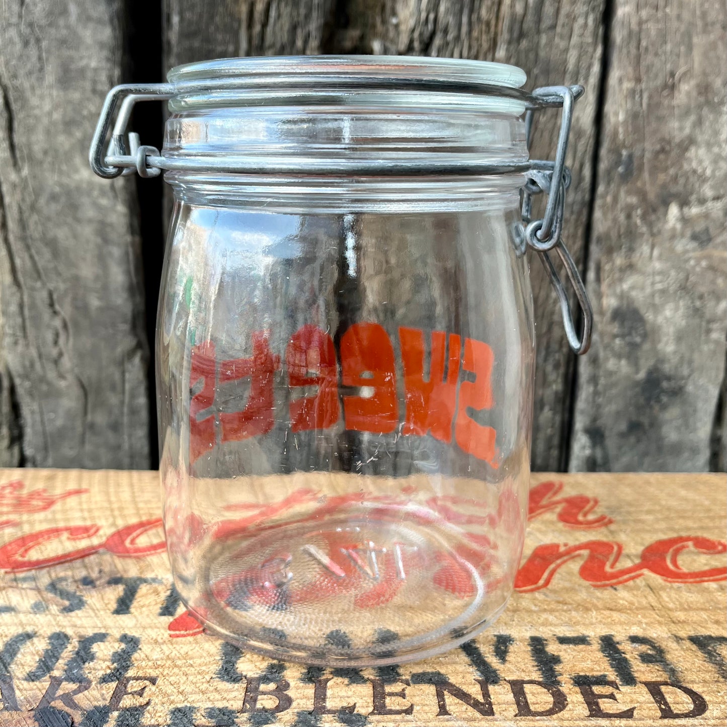 【French vintage】Triomphe Glass Canister