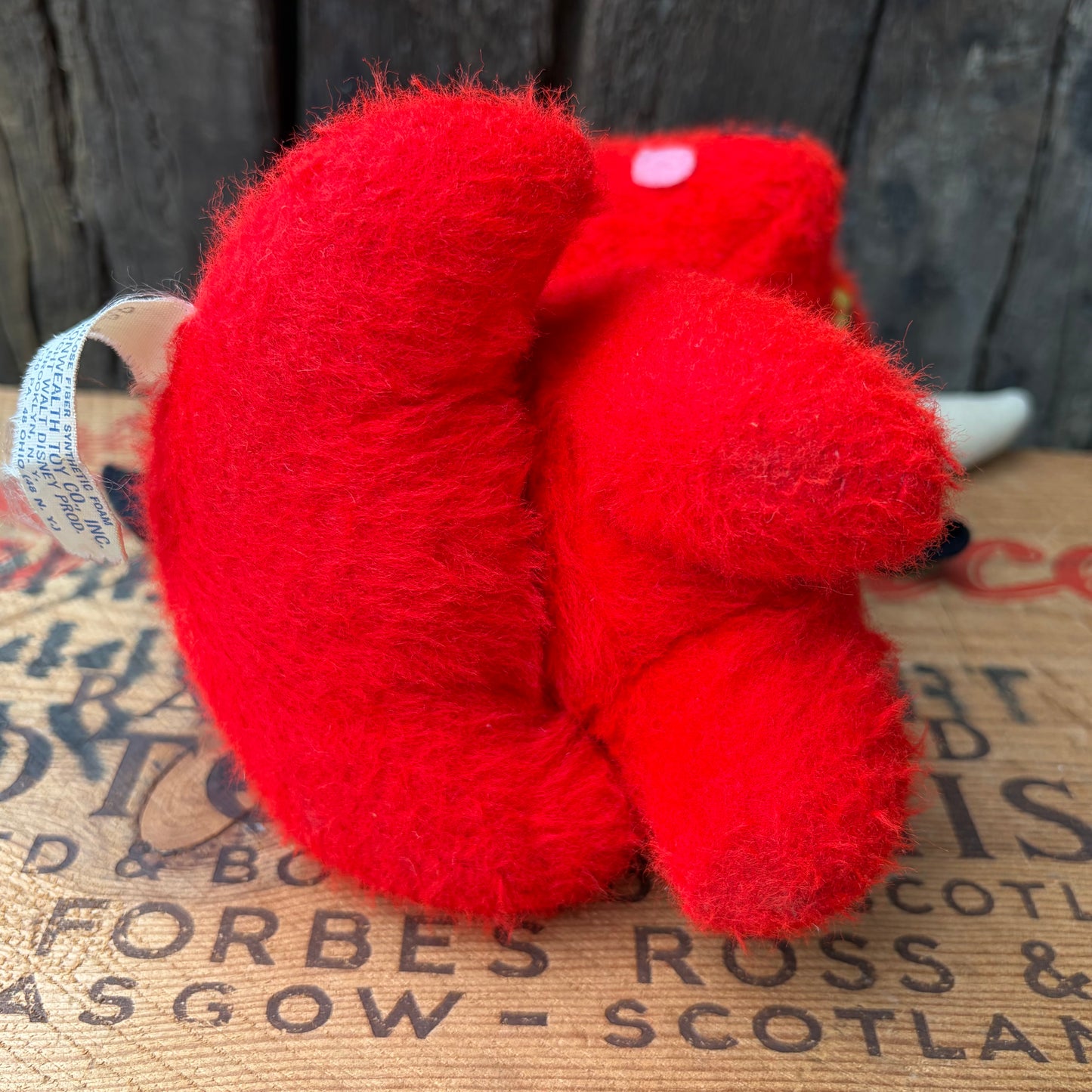 【USA vintage】Commonwealth Toy Co., Inc. Red Cow Music Box Plush