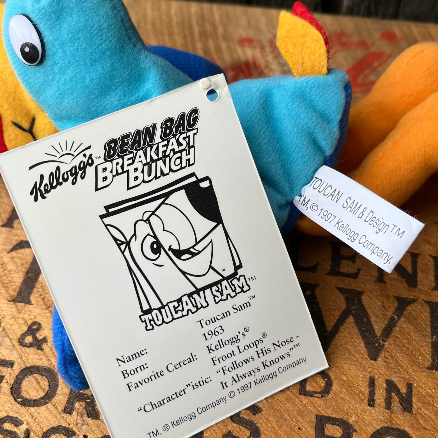 【USA vintage】Kellogg’s Bean Bag Plush Toucany Sam