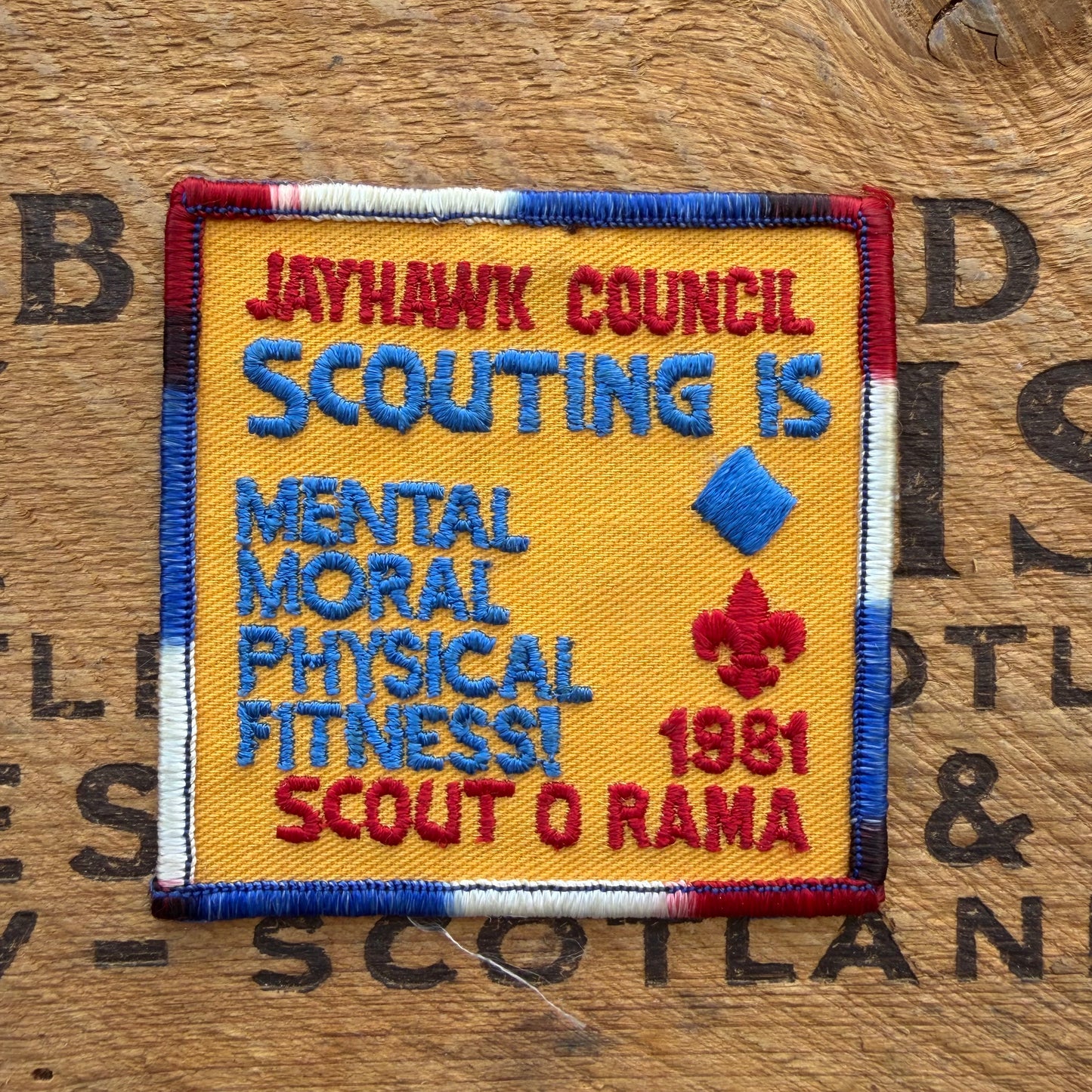 【USA vintage】Boy Scout Patch Jayhawk Council