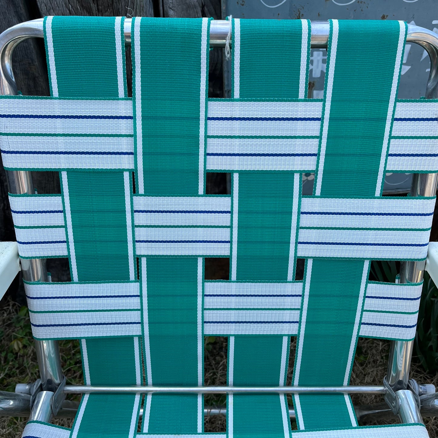 【USA vintage】Lawn Chair Green × White