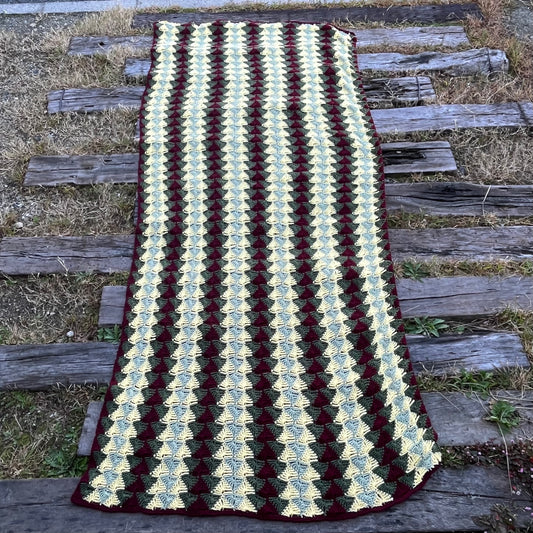 【USA vintage】granny blanket triangle pattern