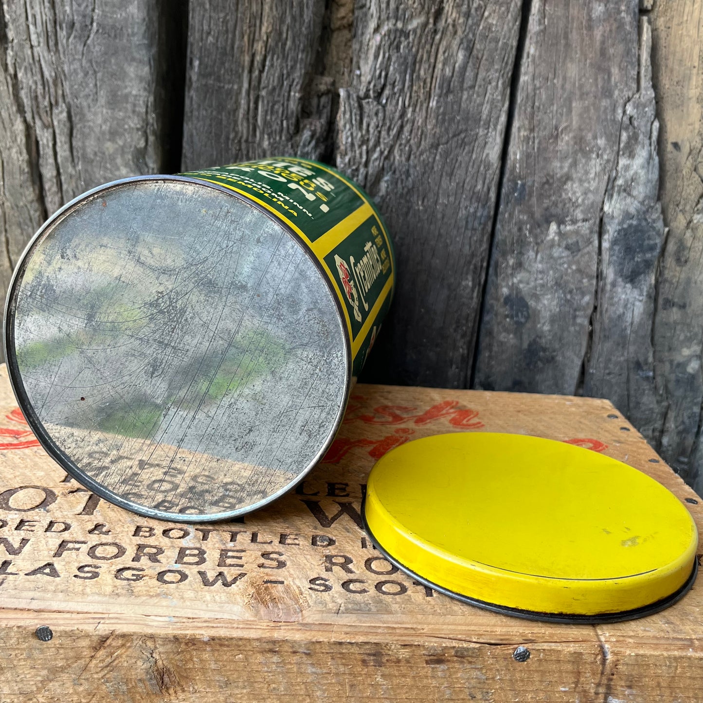 【USA vintage】80s Creamettes Macaroni Tin Can