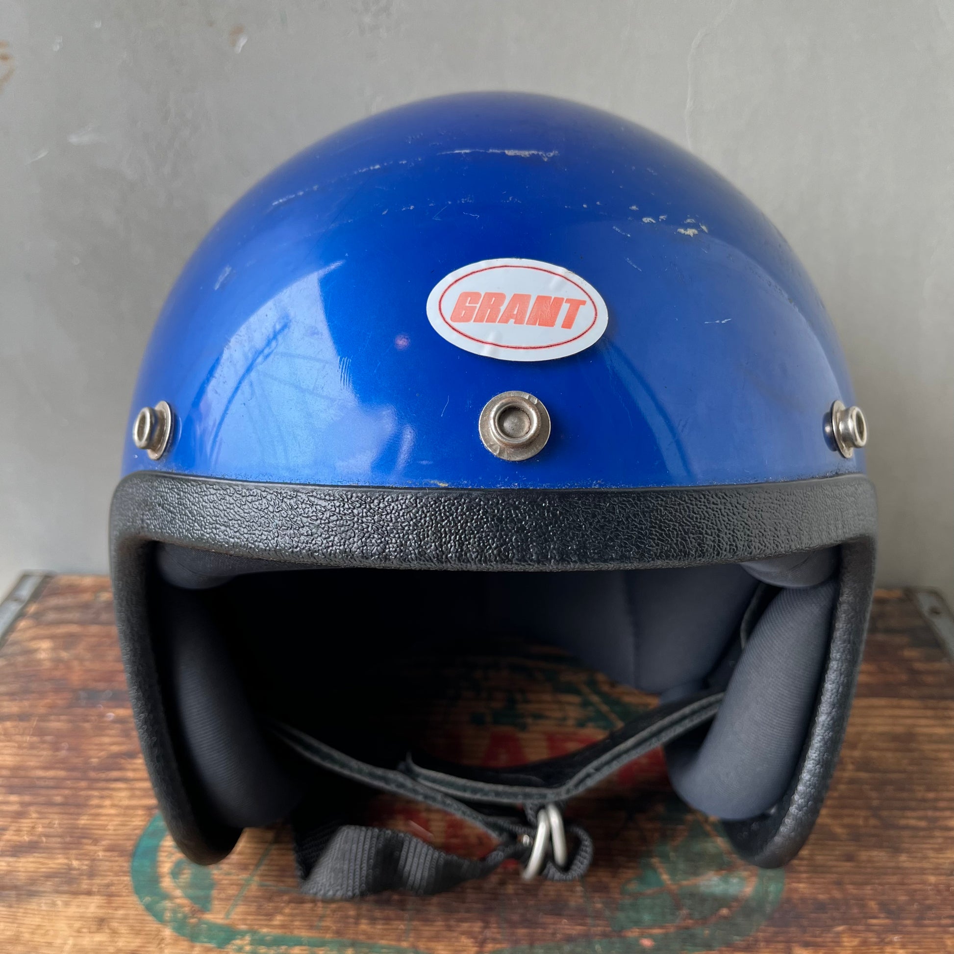 USA vintage】GRANT Helmet Blue – 雑貨屋ポッポ USA vintage】GRANT Helmet Blue – 雑貨屋ポッポ