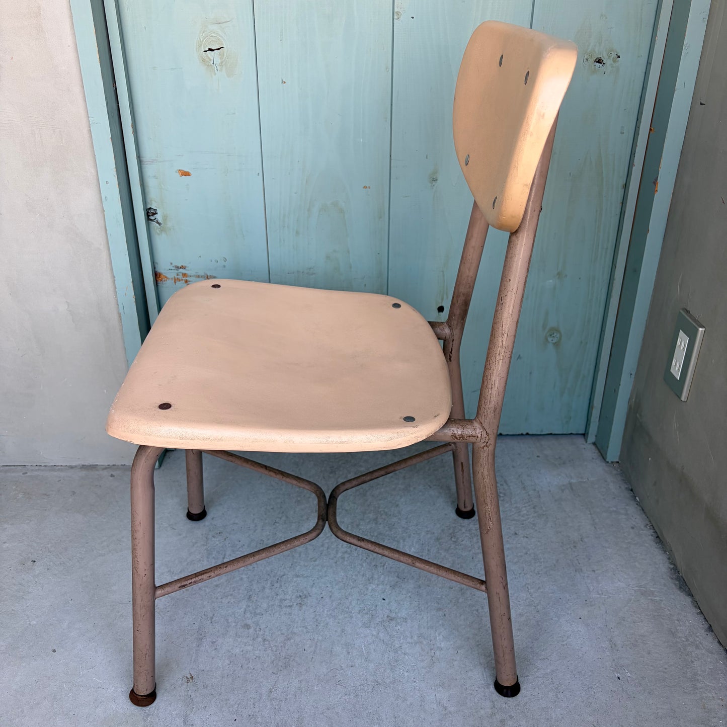 【USA vintage】60-70’s School Chair Ivory