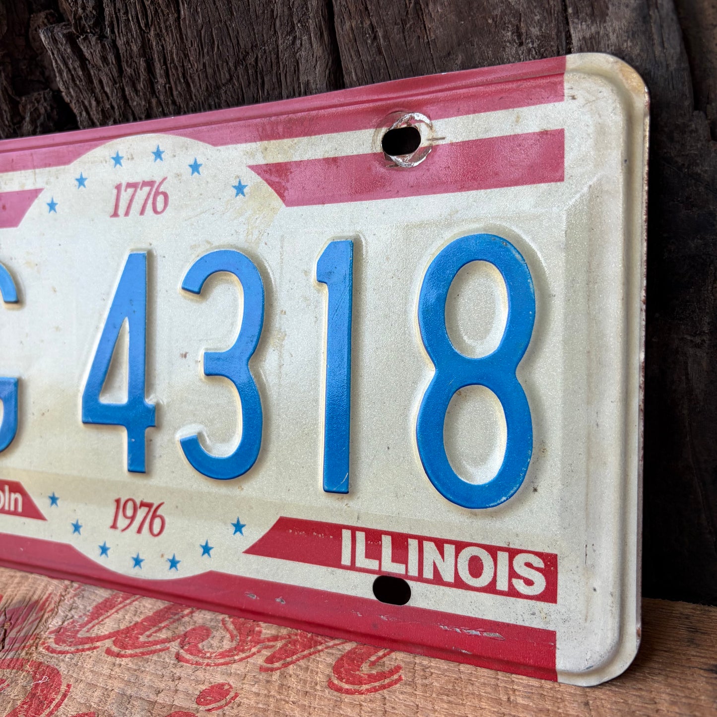 【USA vintage】1976 ILLINOIS LICENSE PLATE