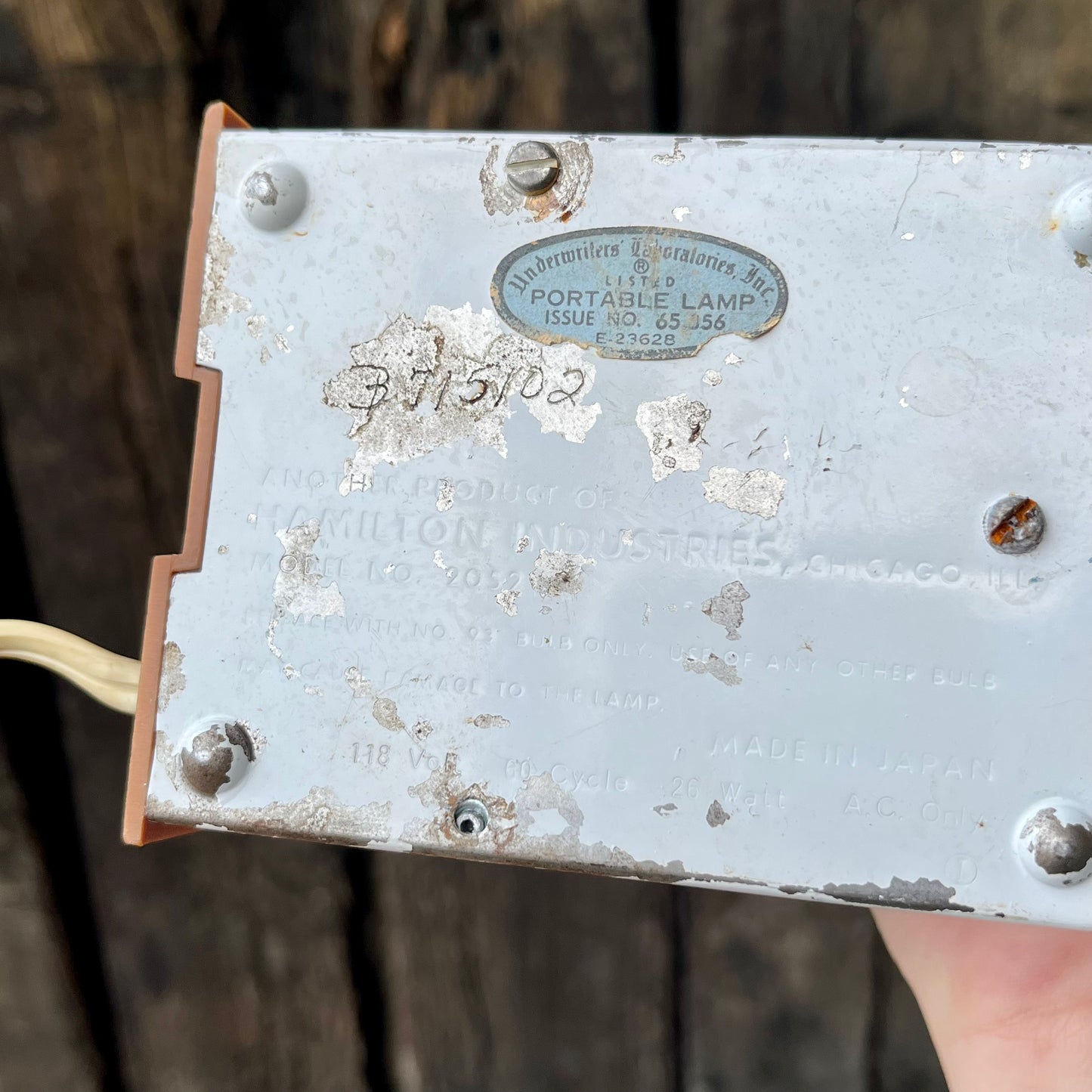 【USA vintage】Hamilton Industries Desk Lamp