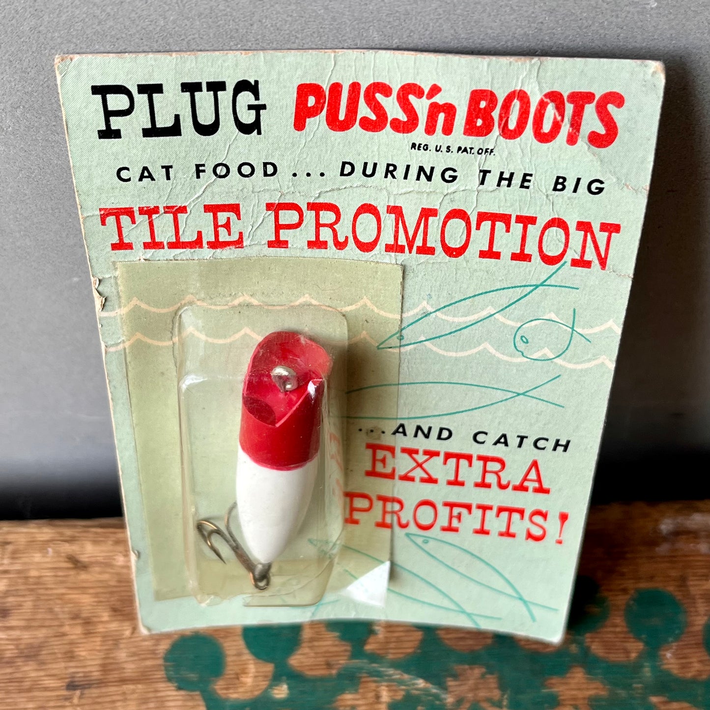 【USA vintage】 Quaker Oats Puss’nBoots Insulting  Novelty Lure