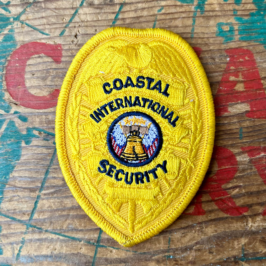 【USA vintage】ワッペン　COASTAL INTERNATIONAL SECURITY