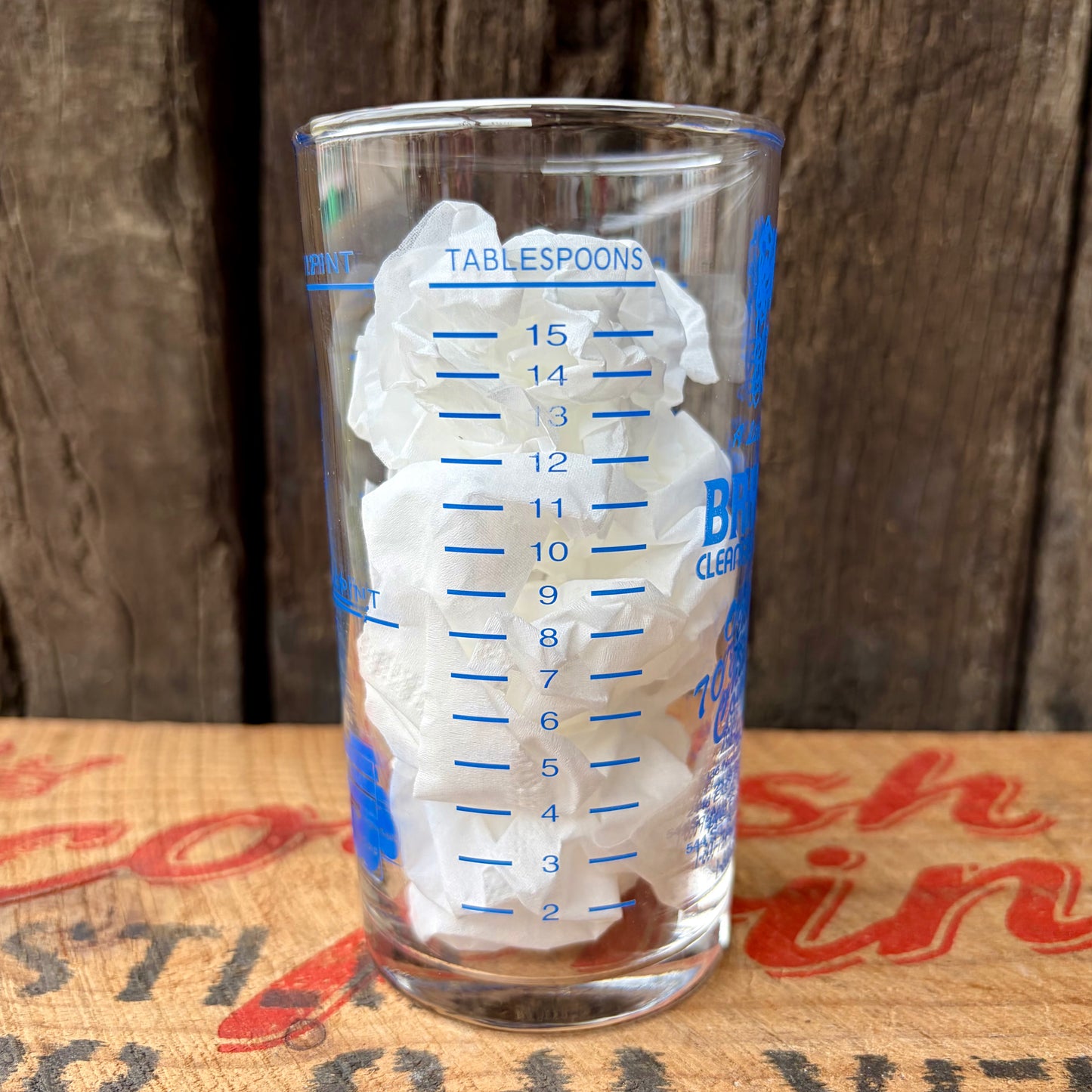 【USA vintage】Bryan's Cleaners & Dyers Glass