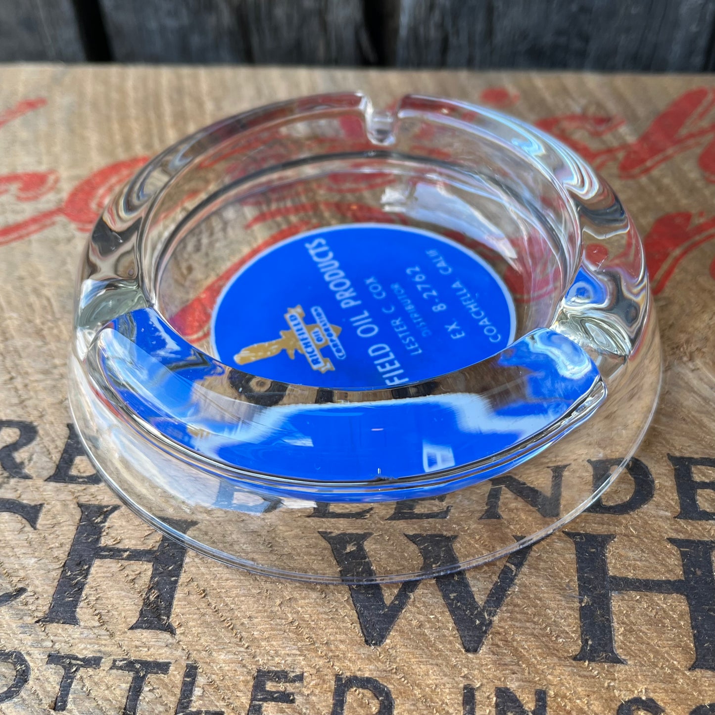 【USA  vintage】Richfield Oil Products Ashtray