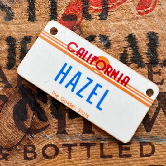 【1980’s USA vintage】Nameplate magnet HAZEL