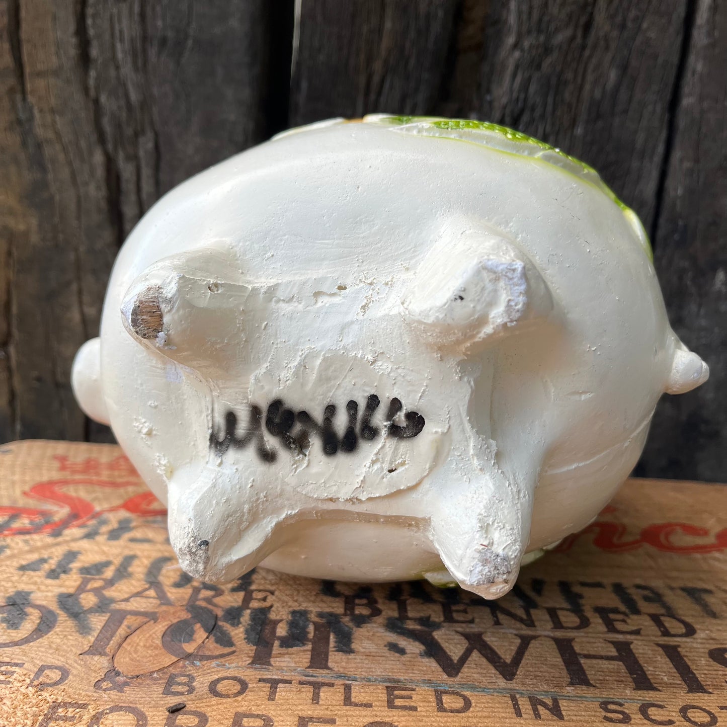 【USA vintage】Piggy Bank Pig & Flower