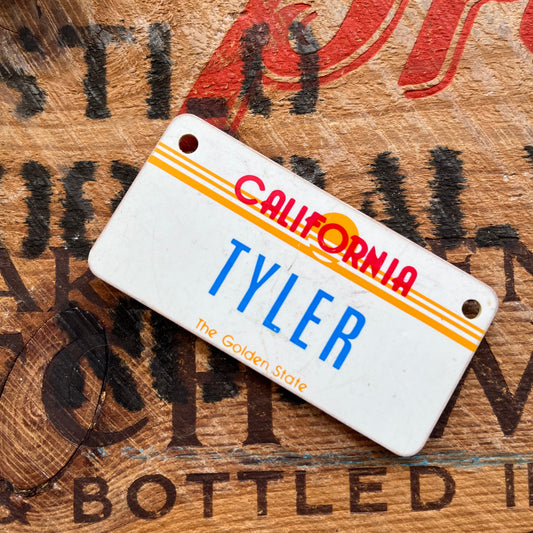 【1980’s USA vintage】Nameplate magnet TYLER