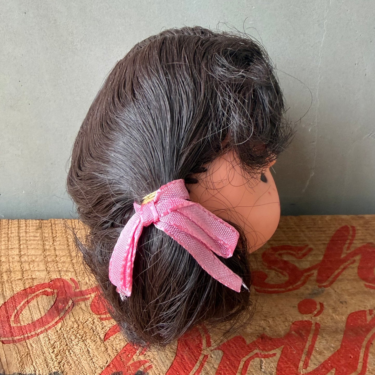 【USA vintage】Doll head Girl Brunette
