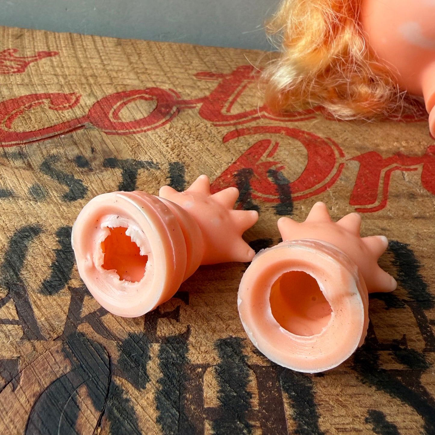 【USA vintage】Doll head Girl Blonde