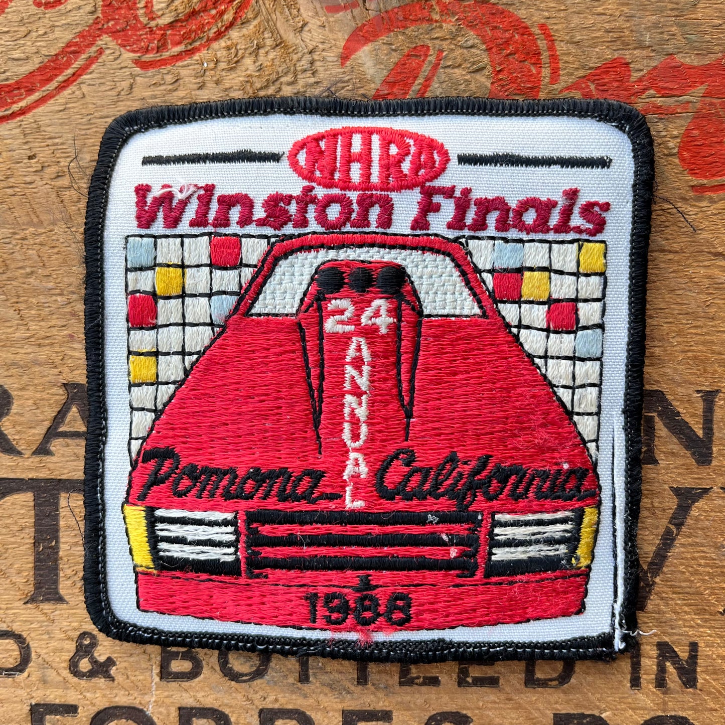 【USA vintage】NHRA 1988 Pomona Nationals Racing Patch