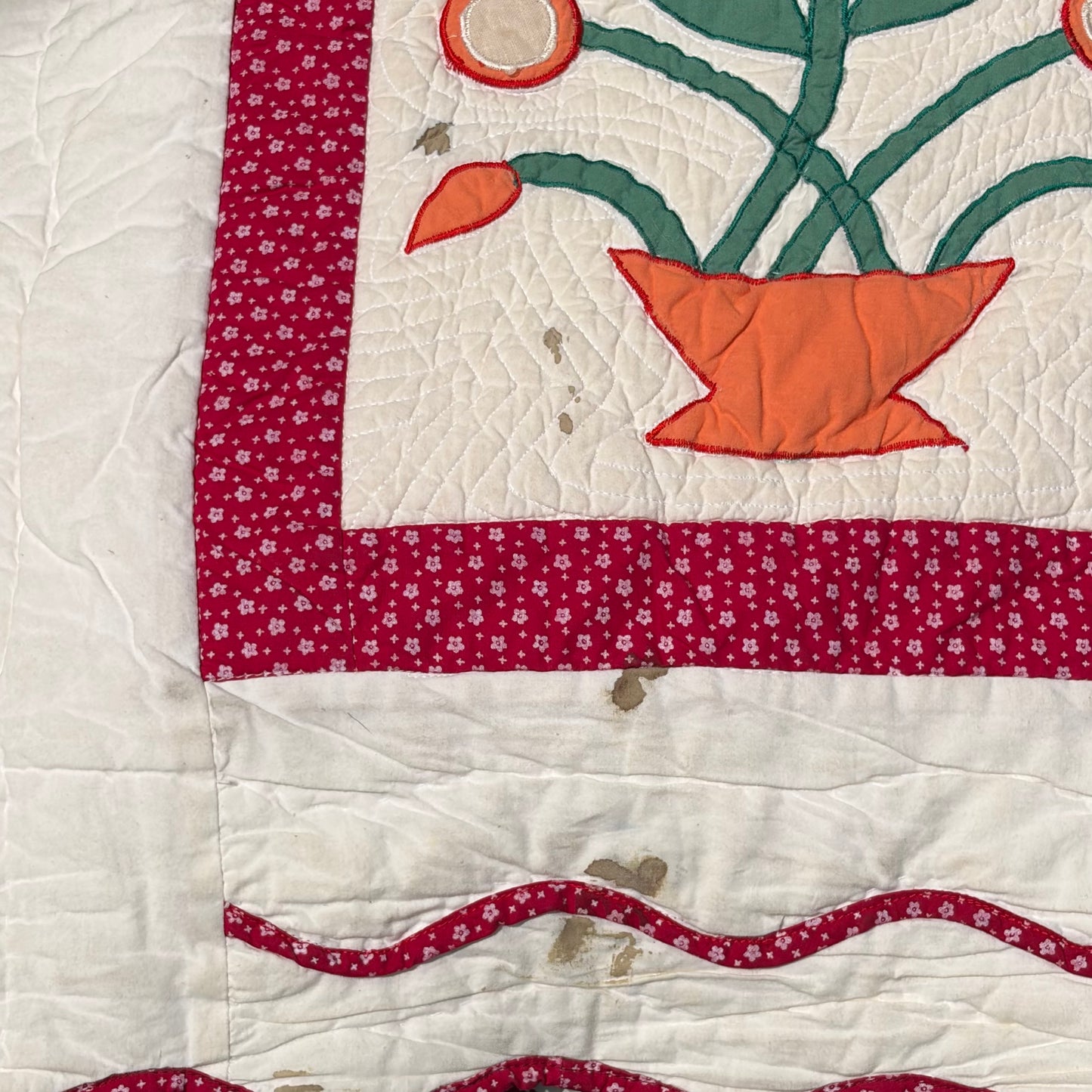 【USA vintage】Handmade Patchwork Quilt Baltimore