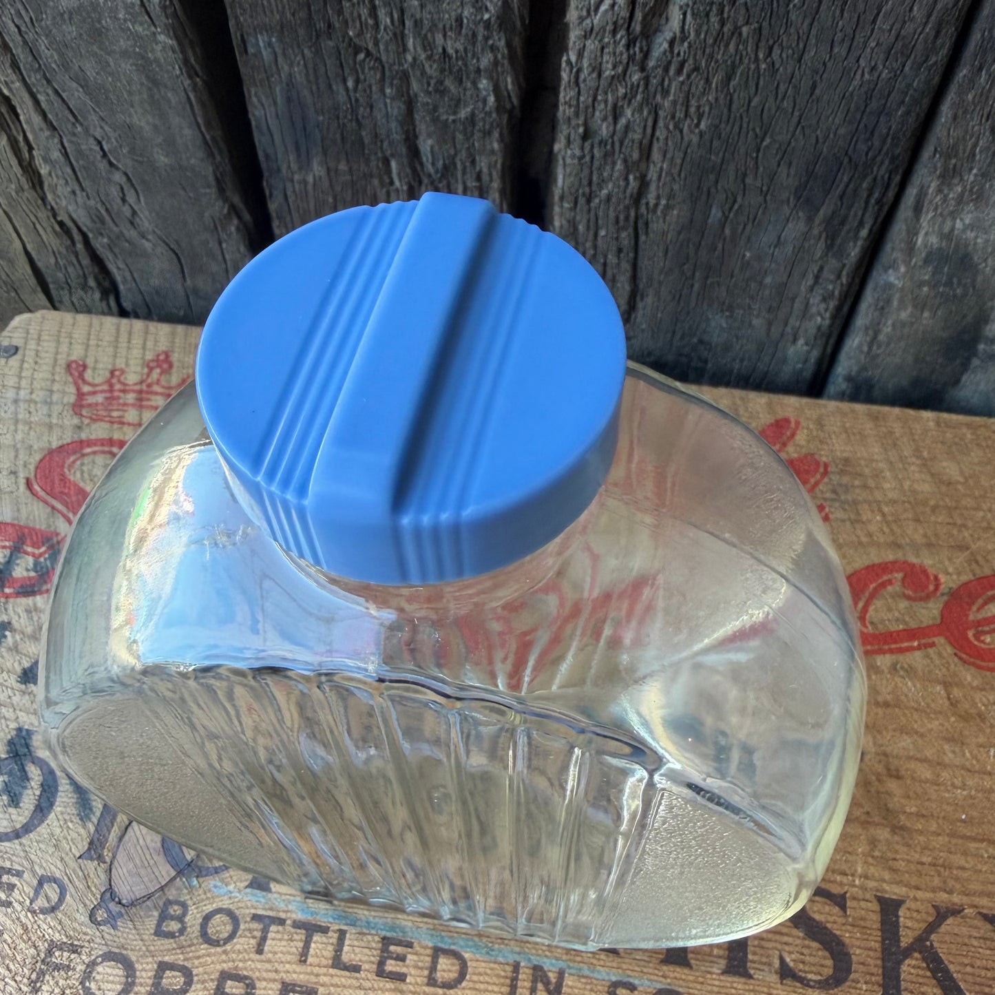 【USA vintage】Flat Glass Bottle