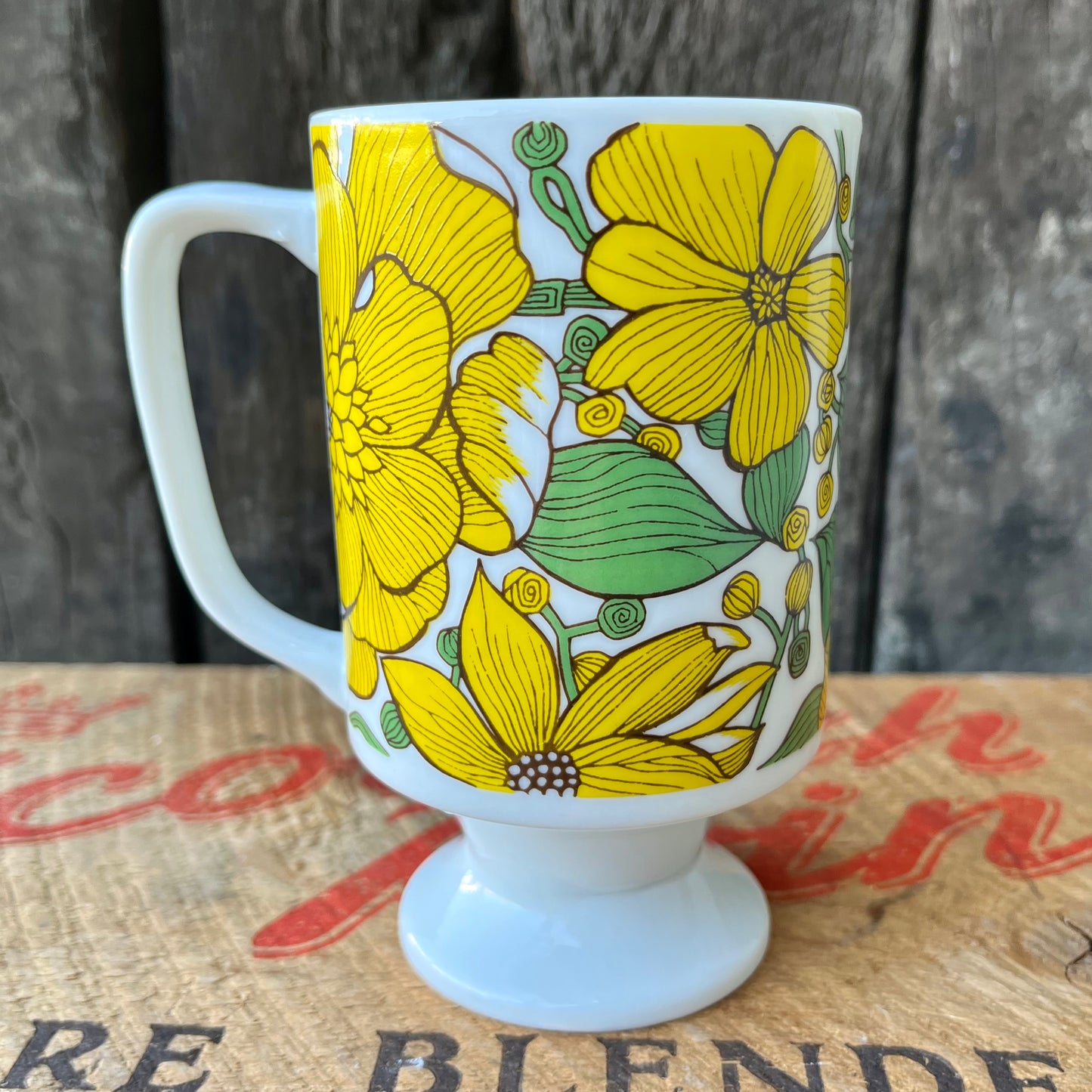 【JPN vintage】Goodwood Floral Pedestal Mug Cup