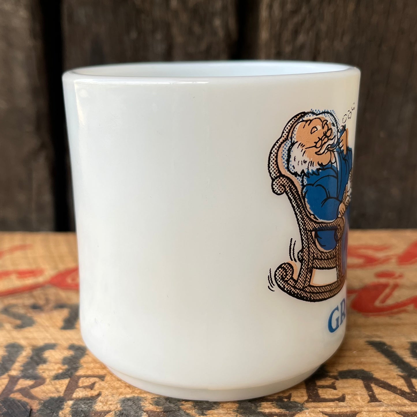 【USA vintage】Hazel Atlas Grandpa Mug Cup