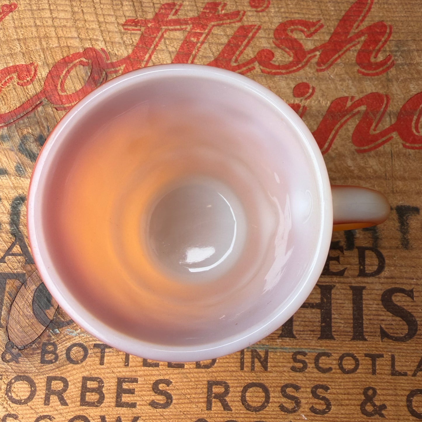 【1950s-1960 USA vintage】Fire-King Kimberley mug Orange