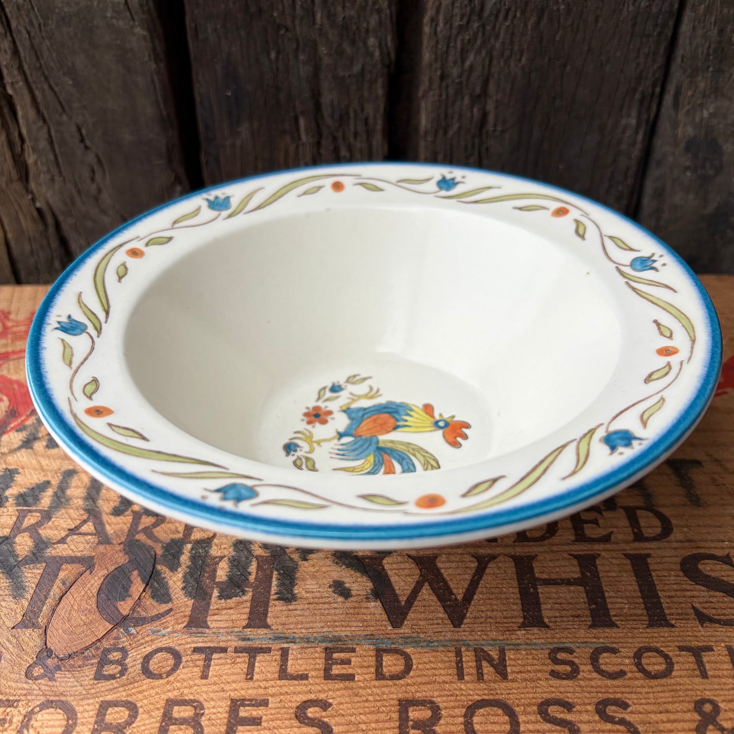 【USA vintage】Metlox Poppytrail California ROOSTER Serving Bowl