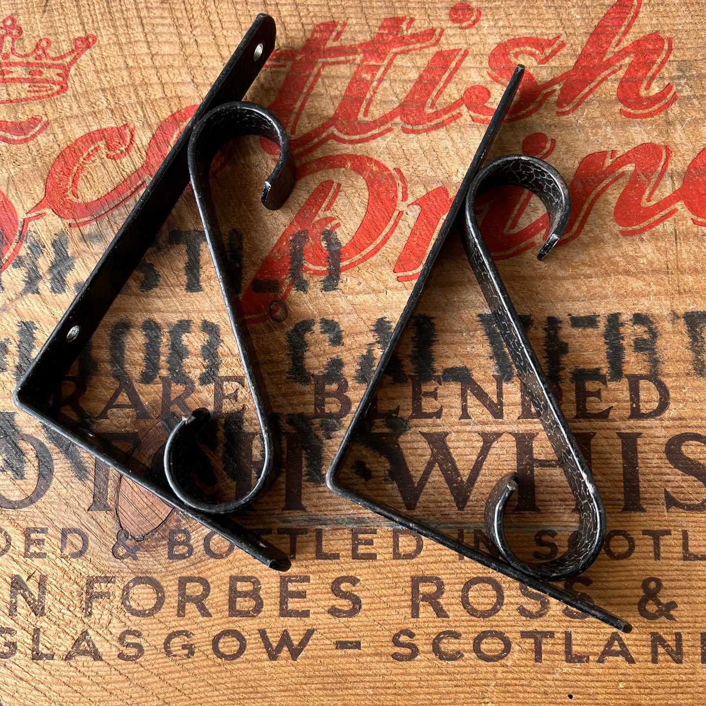 【USA vintage】Iron Bracket Black