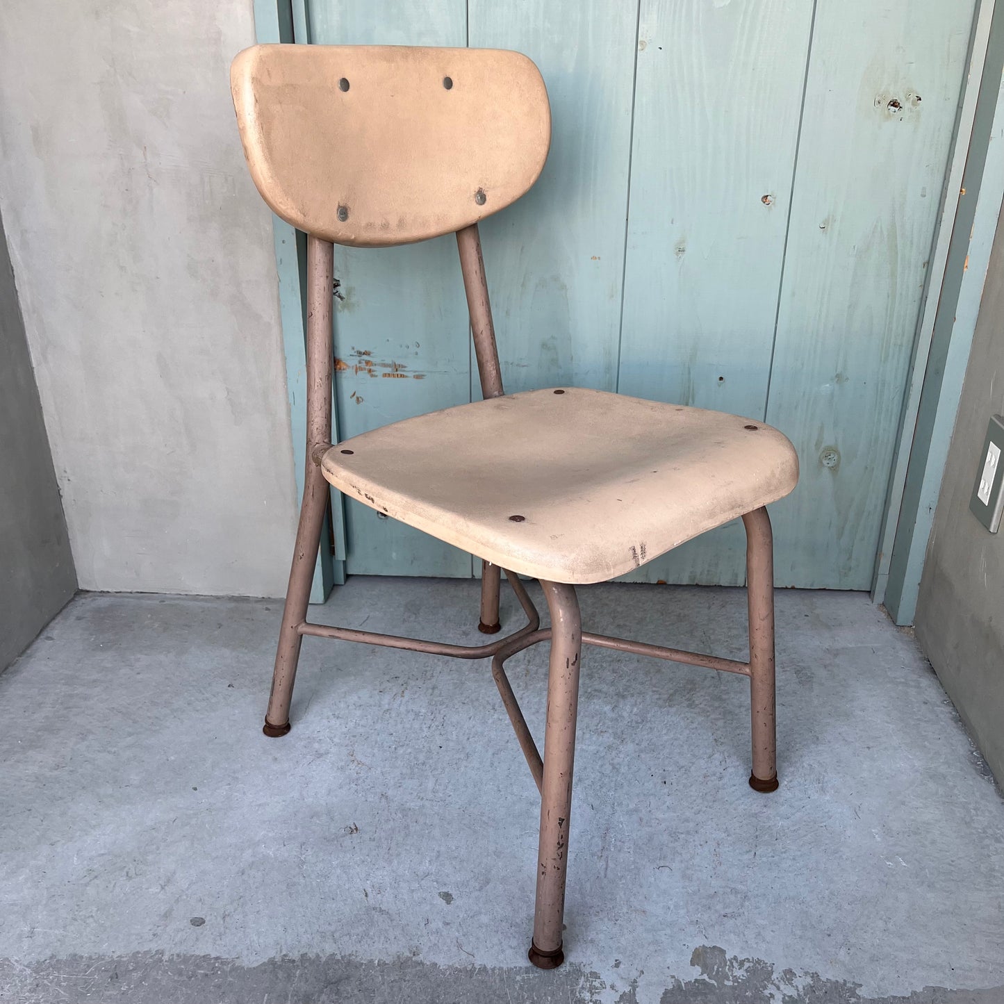 【USA vintage】60-70’s School Chair Ivory