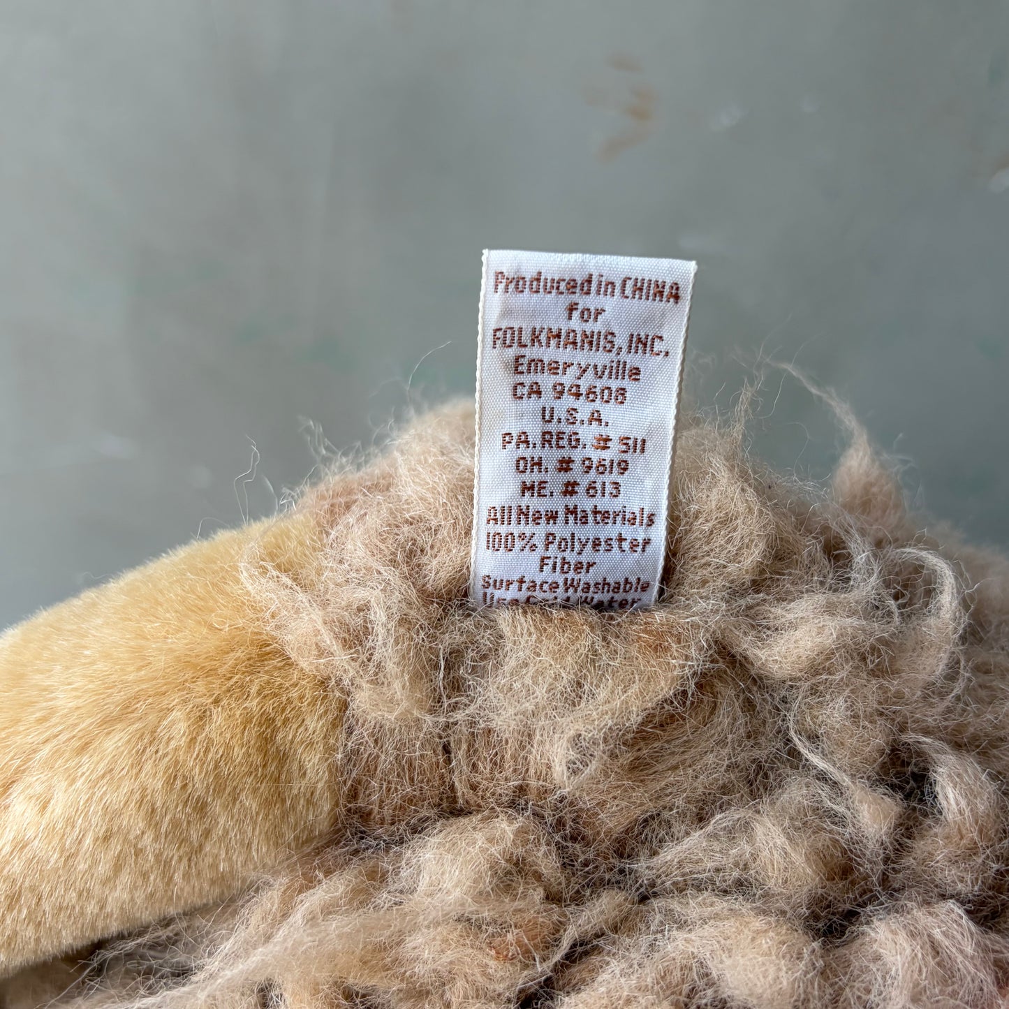 【USA vintage】Folkmanis, Inc. Llama Puppet