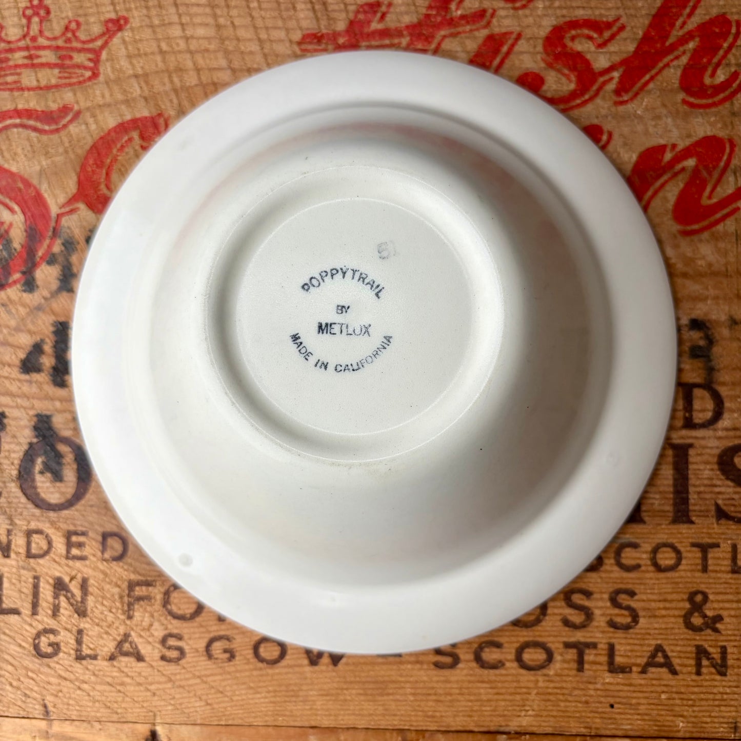 【USA vintage】Metlox Poppytrail California ROOSTER Serving Bowl