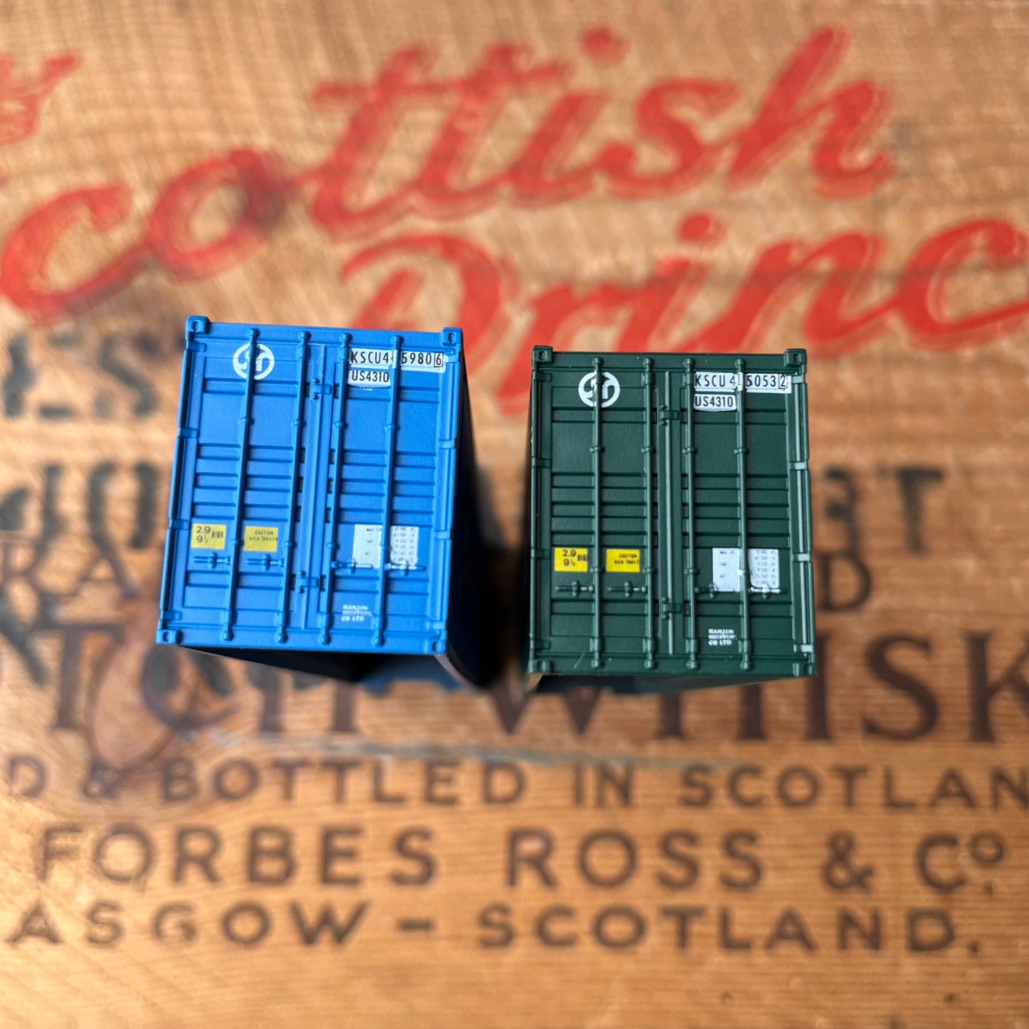 【USA vintage】ATHEARN 5743 40 FT CONTAINER 2-PACK HANJIN