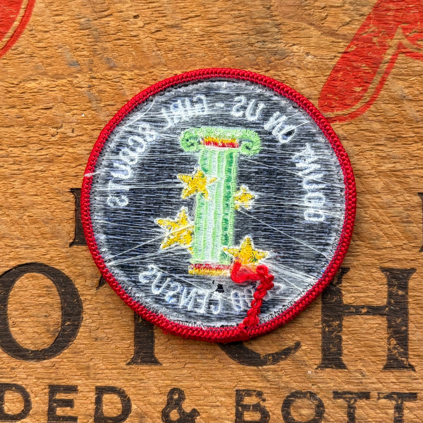 【USA vintage】Girl Scout Count On Us Patch