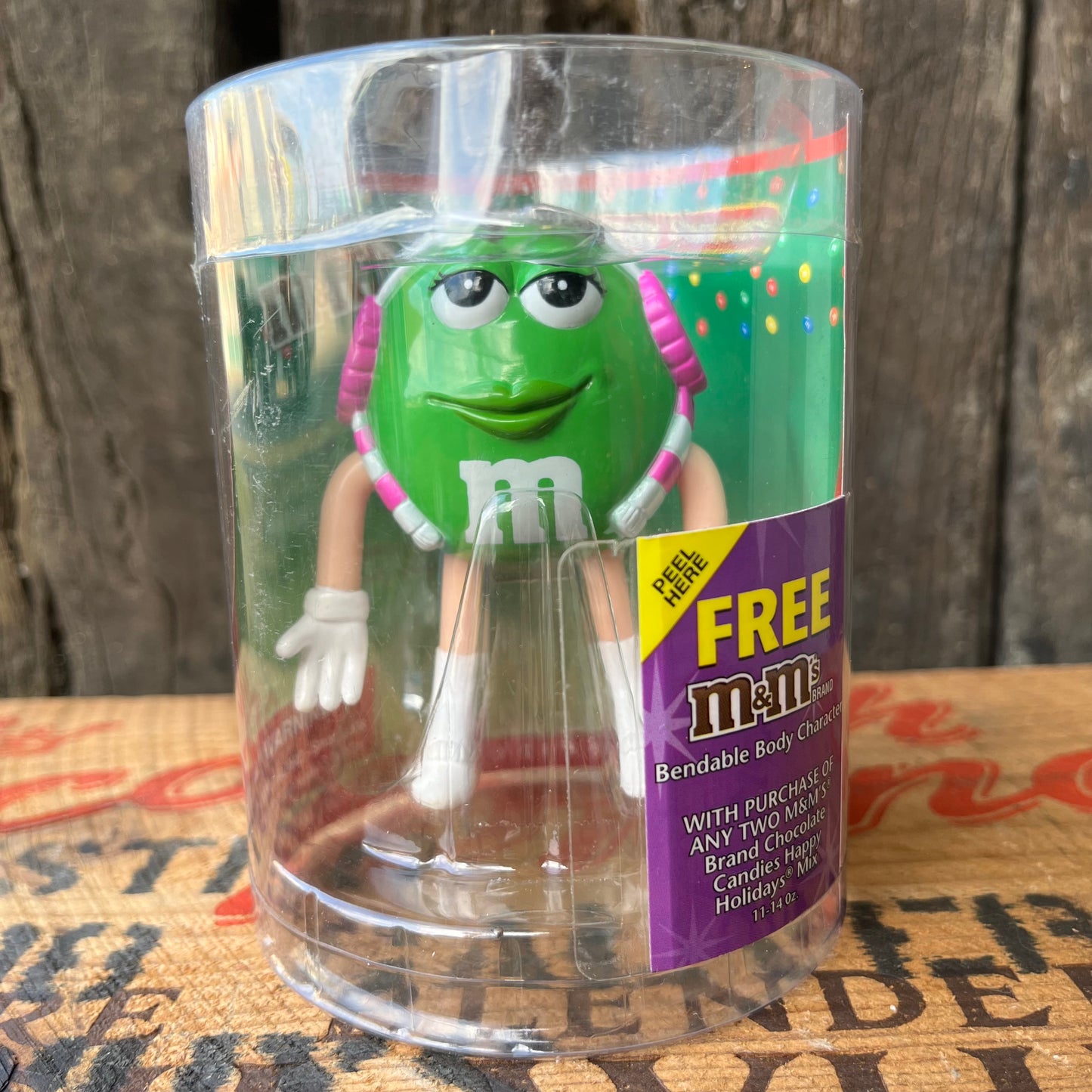 【USA】M&M's bendable body characters GRERN figure