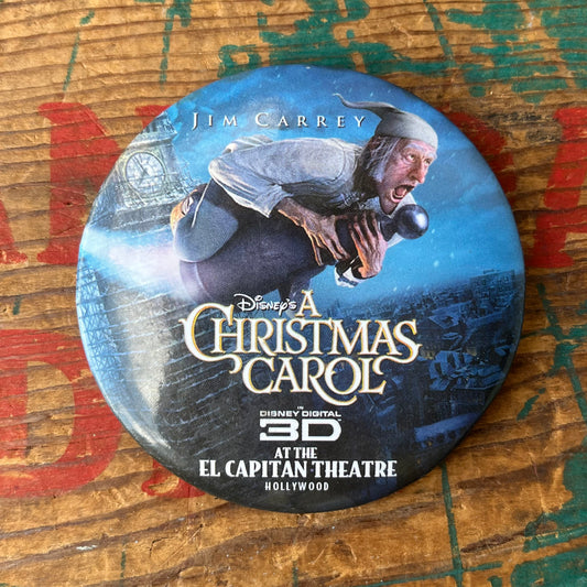 【USA】映画　缶バッジ　A Christmas Carol