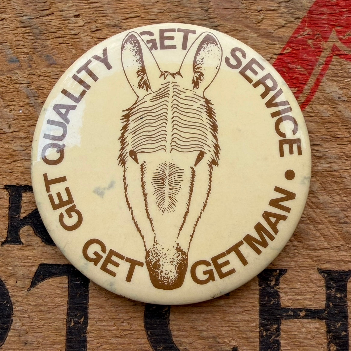 【USA vintage】Getman Corporation 缶バッジ