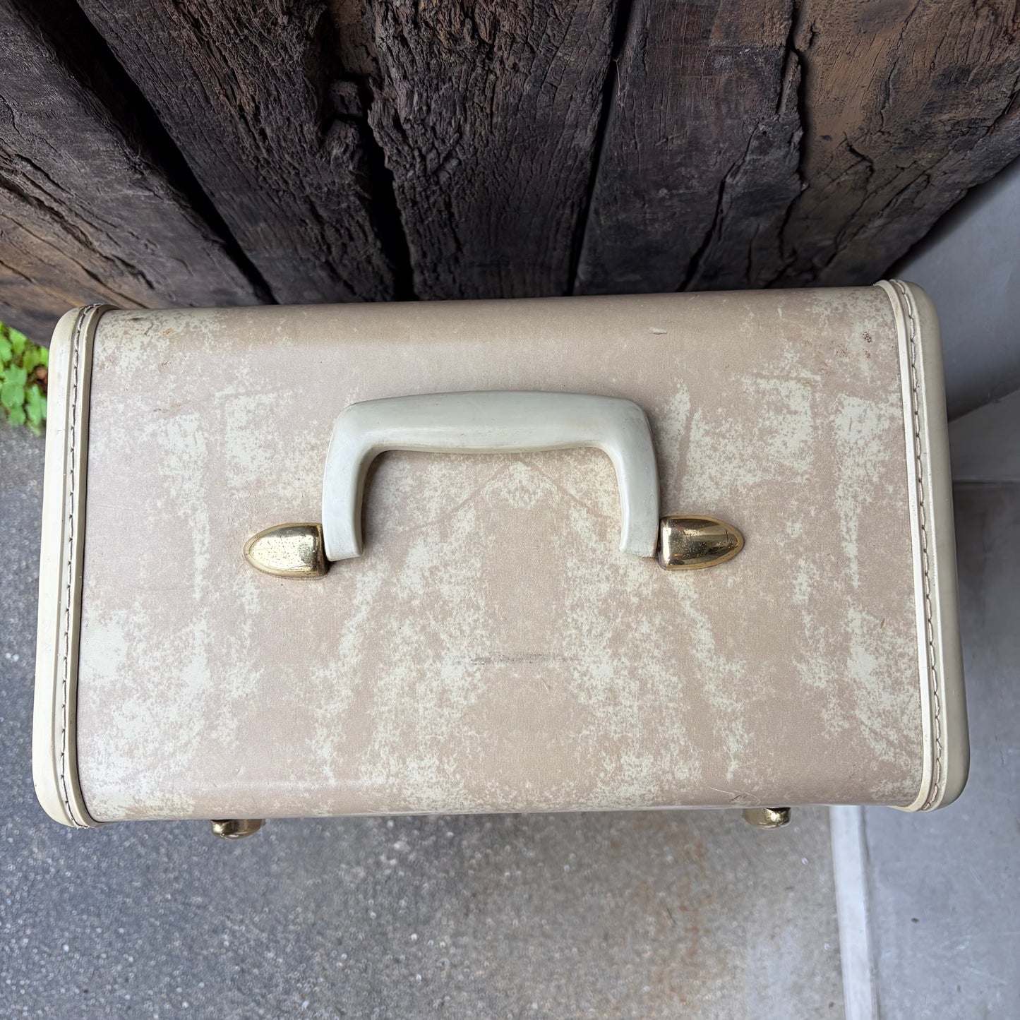 【USA vintage】1950s Samsonite Cosmetic Train Hardcase