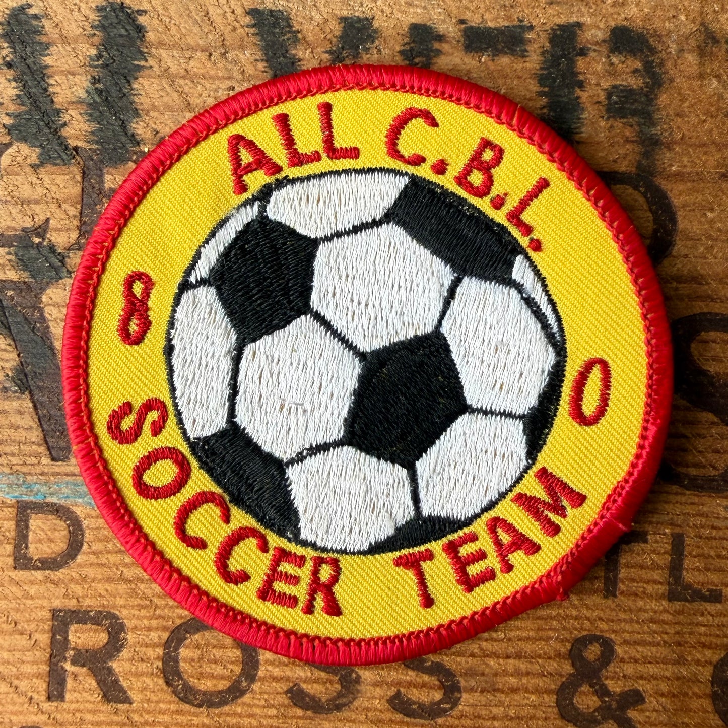 【USA vintage】ALL C.B.L. SOCCER TEAM Patch