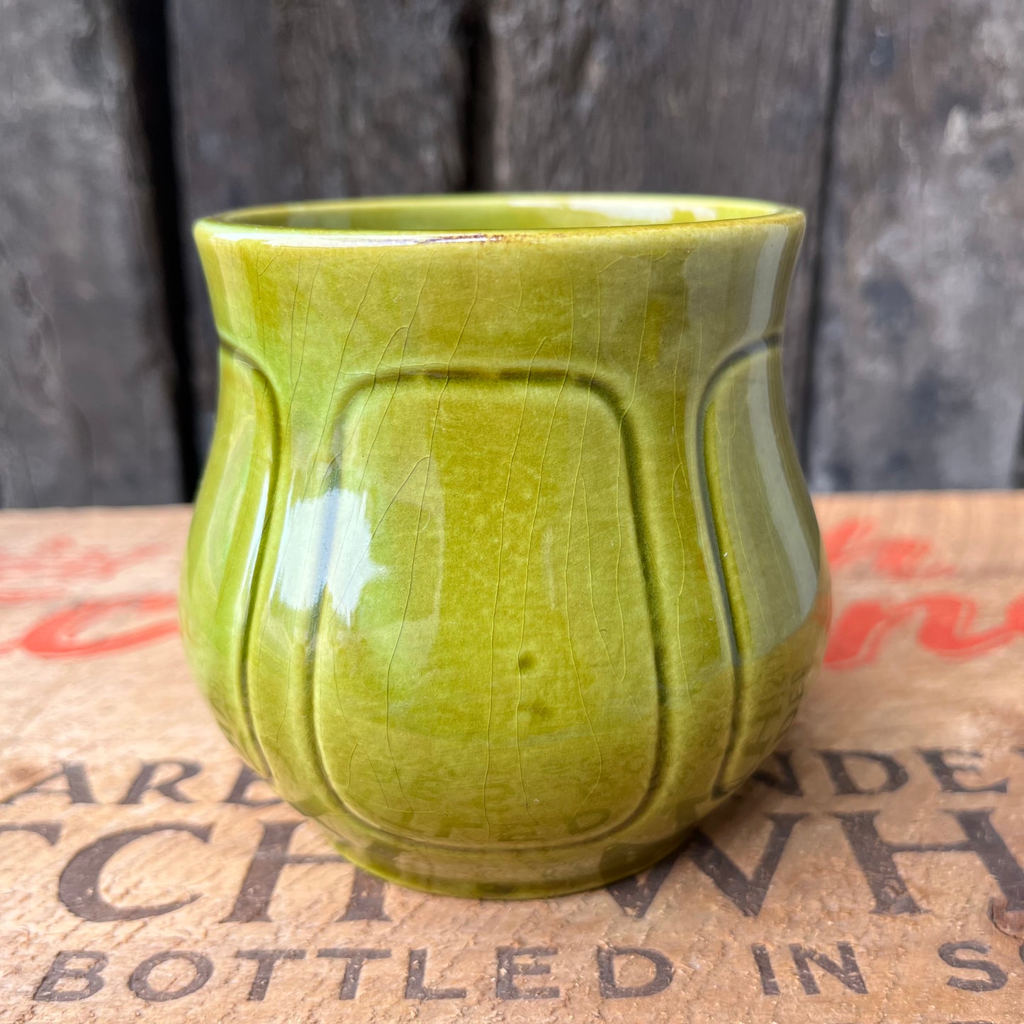 【USA vintage】Los Angeles Pottery Green Mug