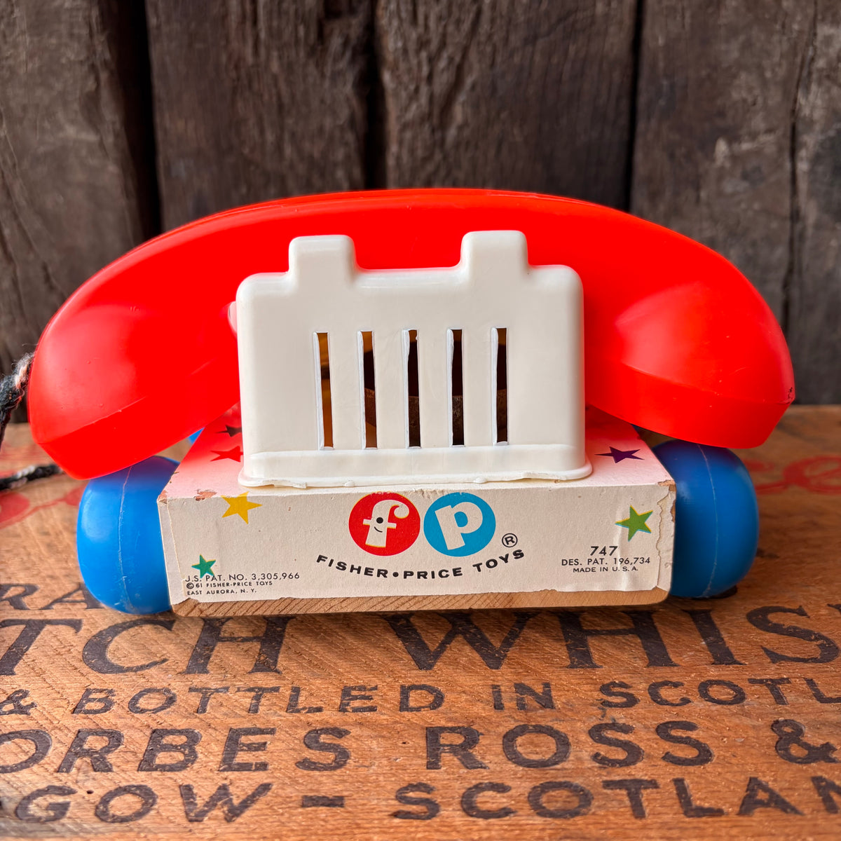 【1960s USA vintage】Fisher-Price Chatter Telephone #747