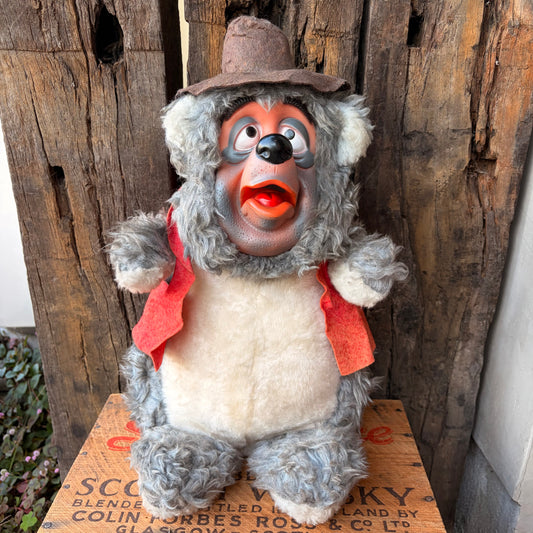 【1970s USA vintage】California Stuffed Toys Disney Big Al Rubber Face Plush Doll