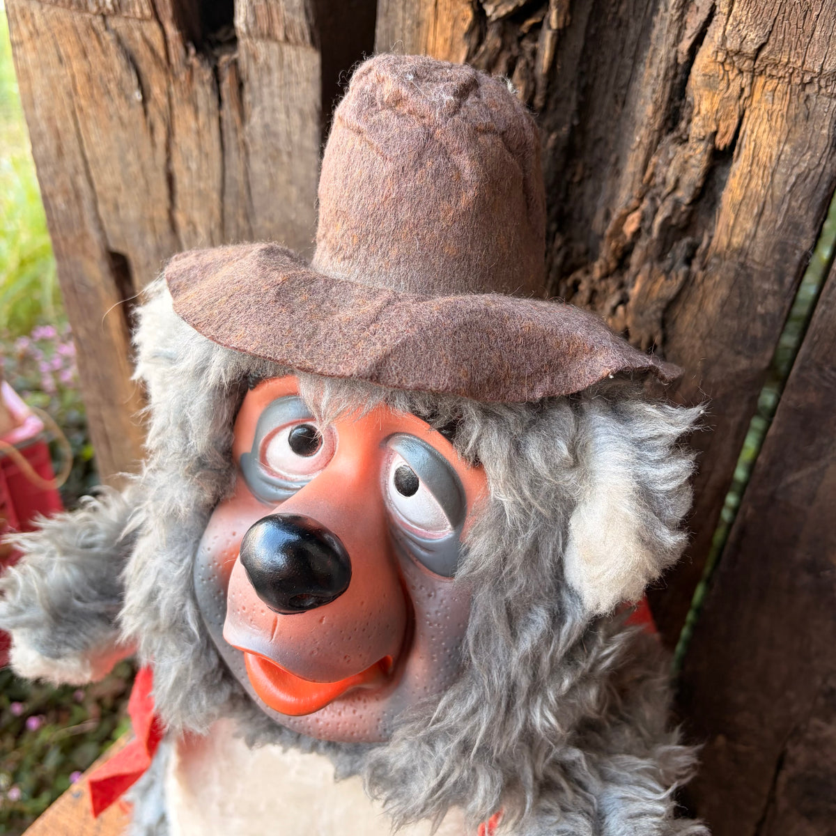【1970s USA vintage】California Stuffed Toys Disney Big Al Rubber Face Plush Doll