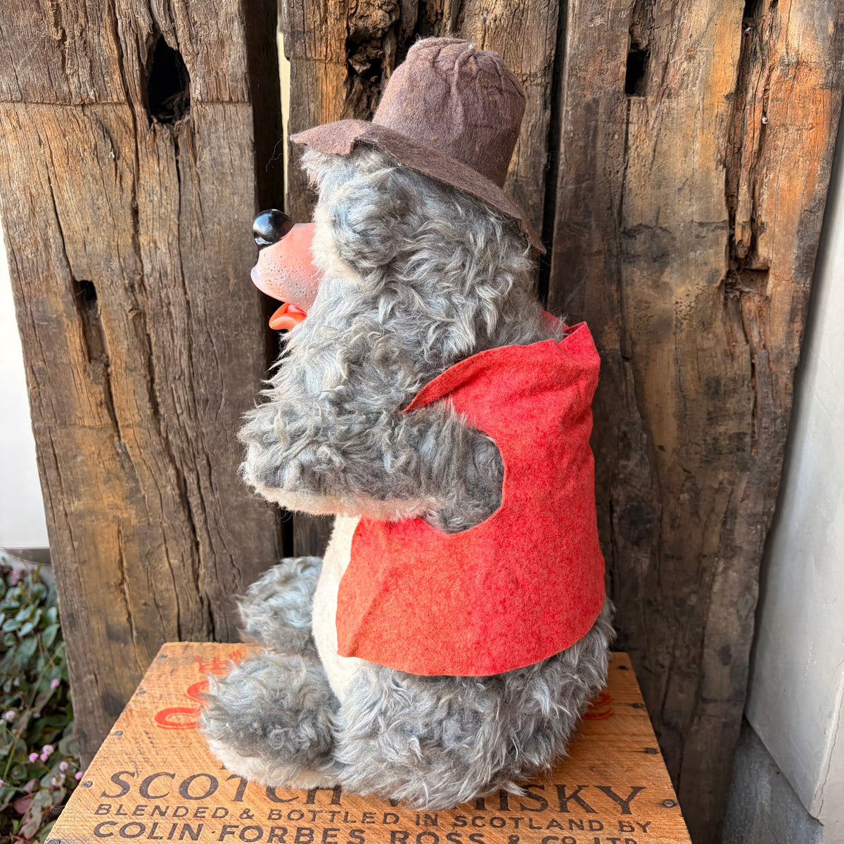 【1970s USA vintage】California Stuffed Toys Disney Big Al Rubber Face Plush Doll
