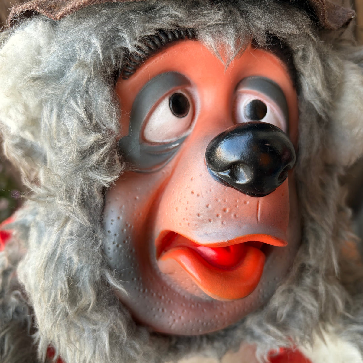 【1970s USA vintage】California Stuffed Toys Disney Big Al Rubber Face Plush Doll