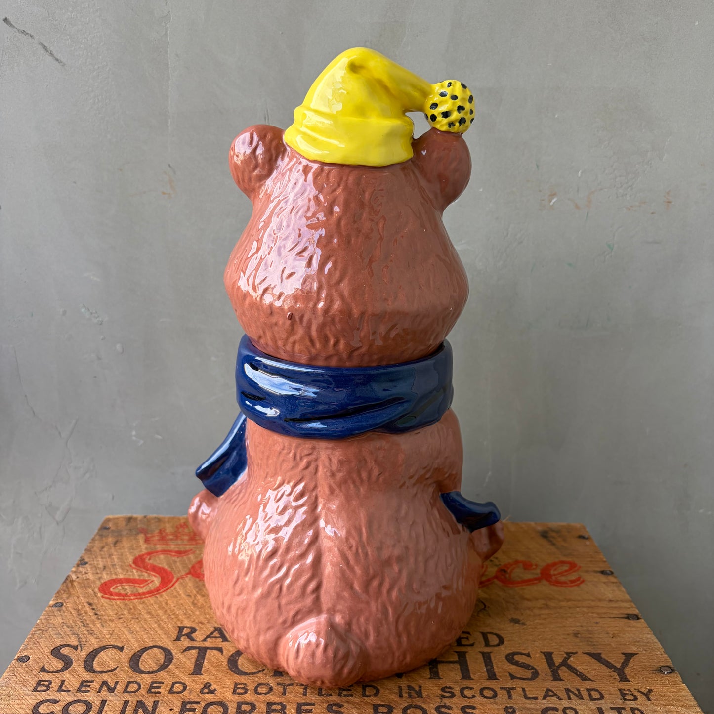 【’78 USA vintage】Teddy Bear Cookie Jar