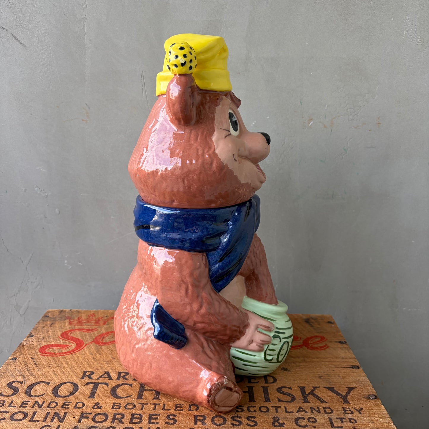 【’78 USA vintage】Teddy Bear Cookie Jar