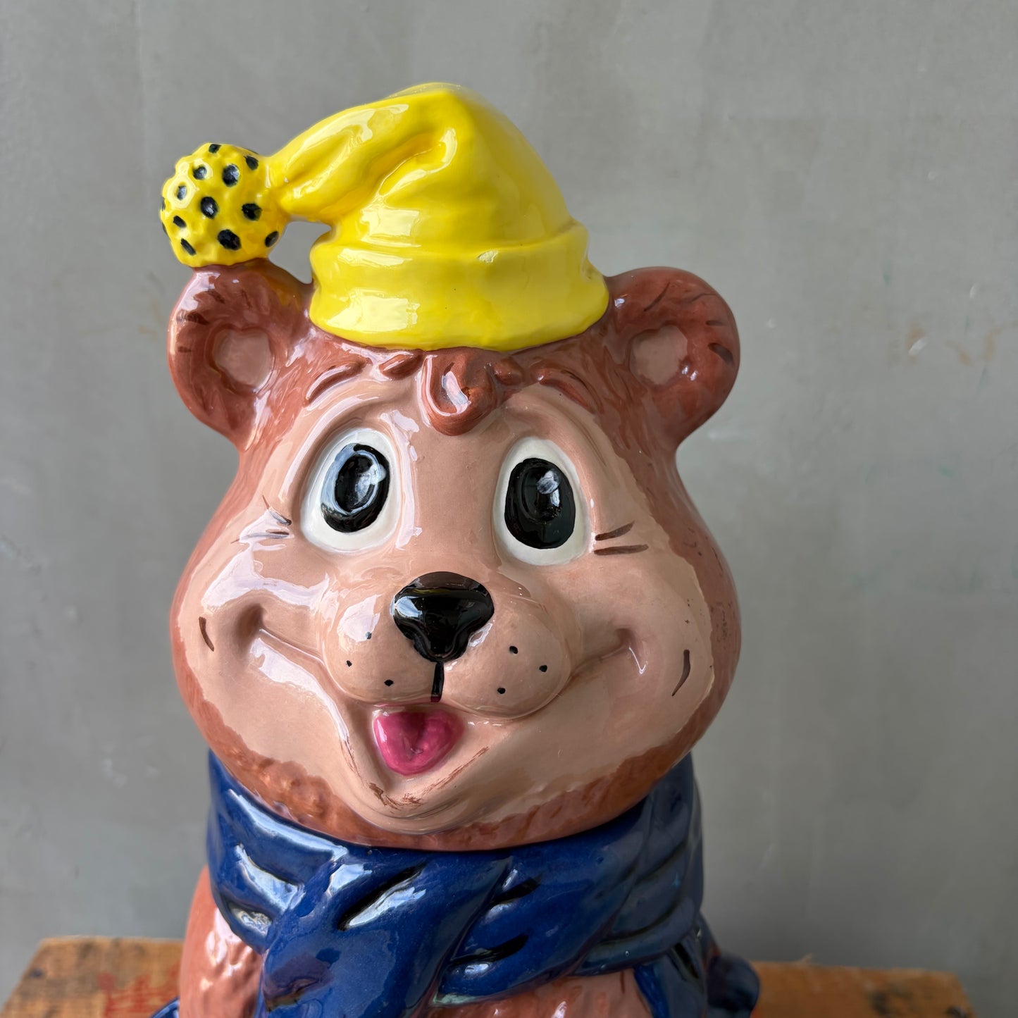 【’78 USA vintage】Teddy Bear Cookie Jar