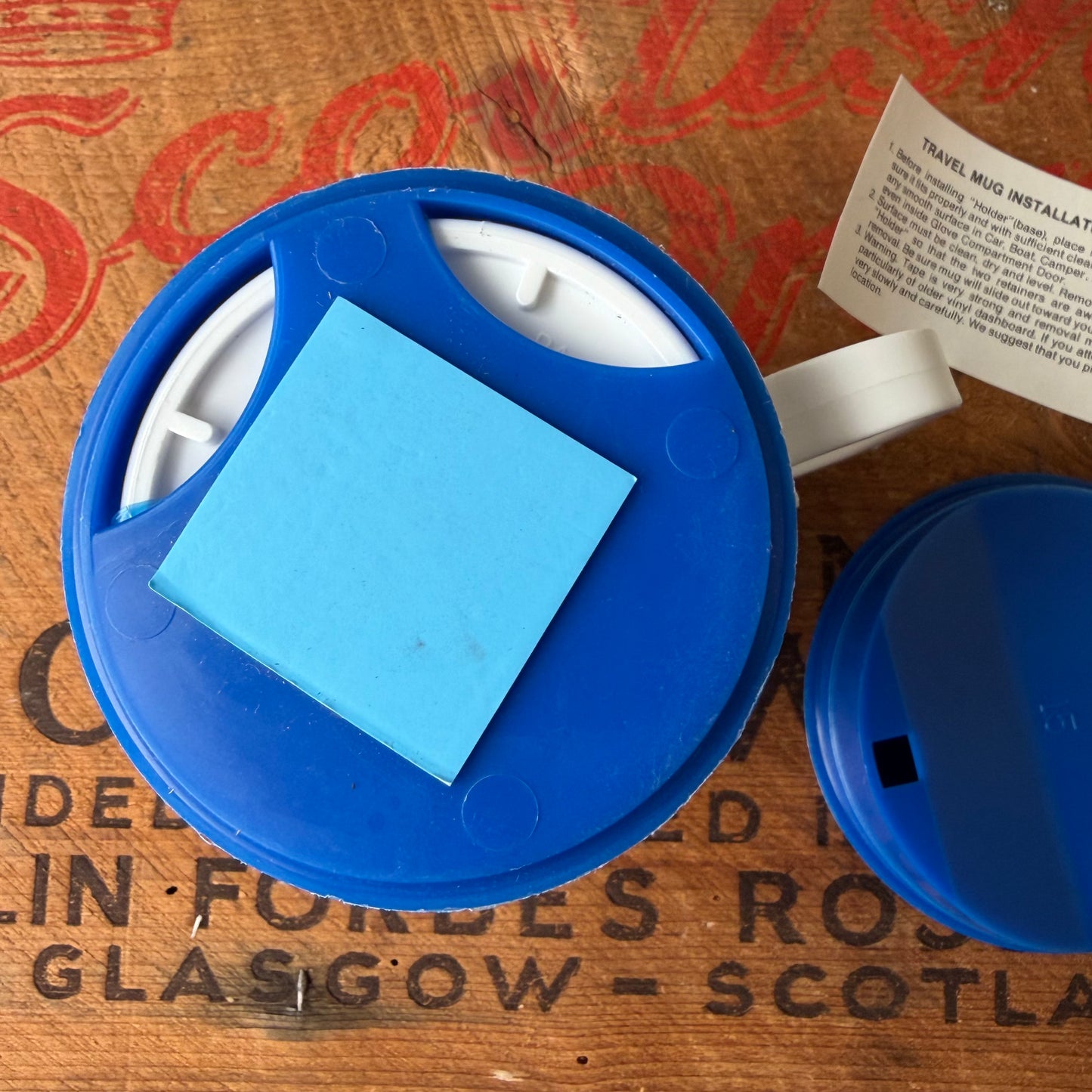 【USA vintage】Mobil Oil Plastic Travel Mug